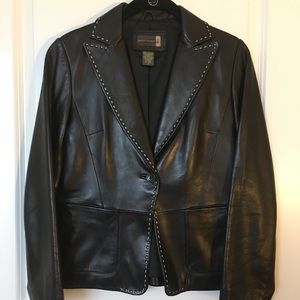 Banana Republic Black Leather Jacket